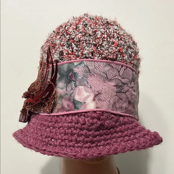 Elegant Pink and Gray Women\'s Hat Grey and Pink Kentucky Derby Hat, Pink Wedding Hat, Pink  main image 4